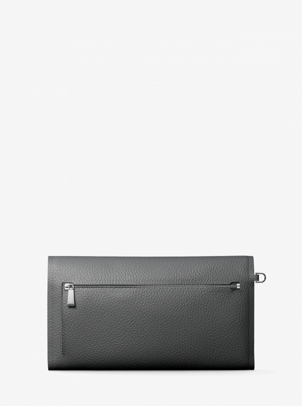 Michael Kors Jet Set Medium Pebbled Leather Convertible Wristlet