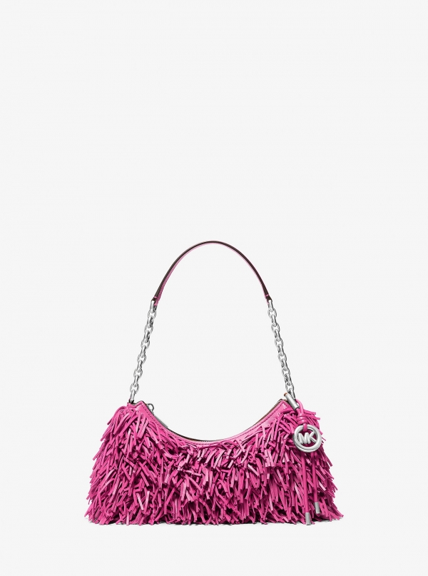 MICHAEL Michael Kors Nolita Medium Fringed Leather Pochette