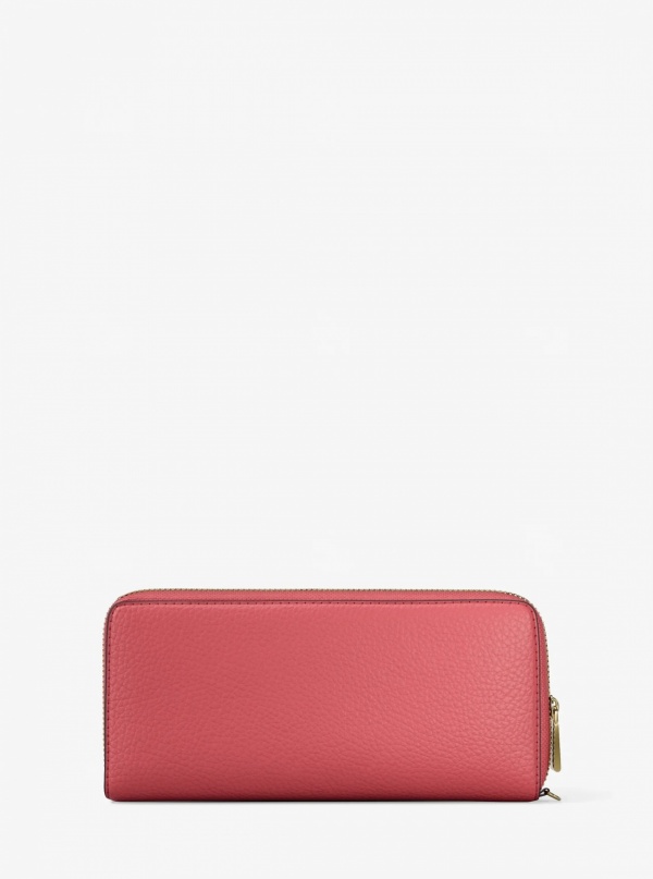 Michael Kors Jet Set Travel Large Pebbled Leather Continental Wallet