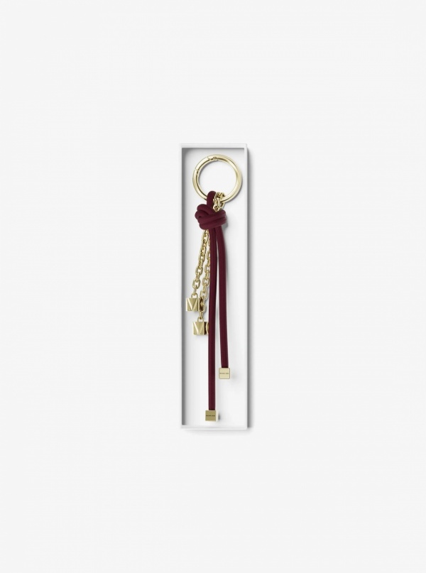 Gold-Tone and Cord Bag Charm
