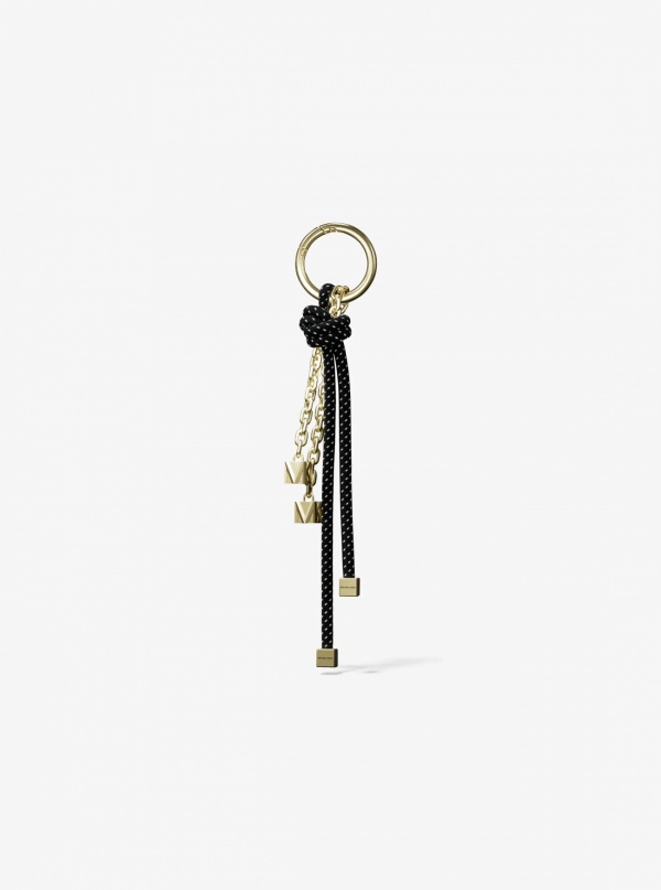 Michael Kors Gold-Tone and Speckled Cord Bag Charm