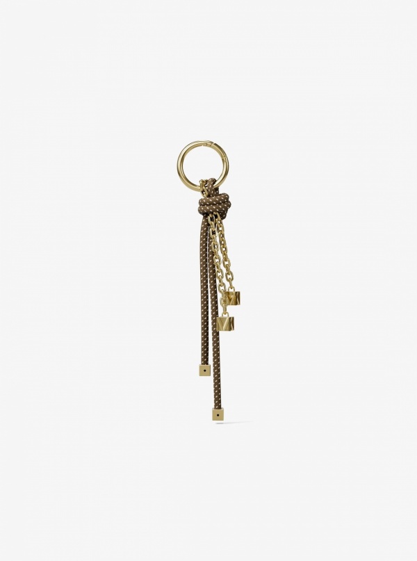 Michael Kors Gold-Tone and Speckled Cord Bag Charm