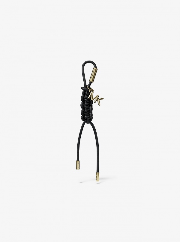 Michael Kors Gold-Tone and Braided Cord Bag Charm