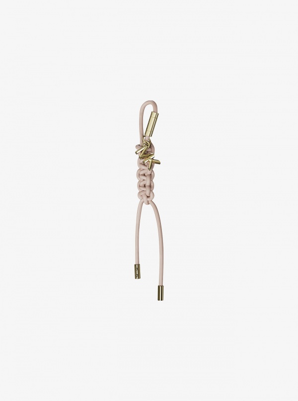 Michael Kors Gold-Tone and Braided Cord Bag Charm