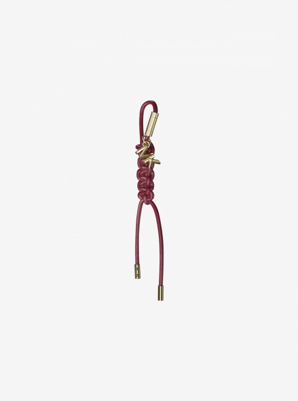 Gold-Tone and Braided Cord Bag Charm