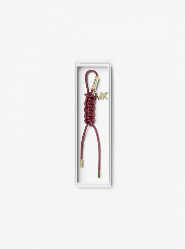 Gold-Tone and Braided Cord Bag Charm