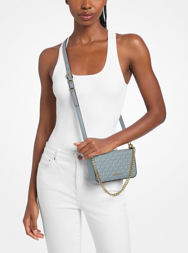 MICHAEL Michael Kors Bryant Small Signature Logo Convertible Pochette