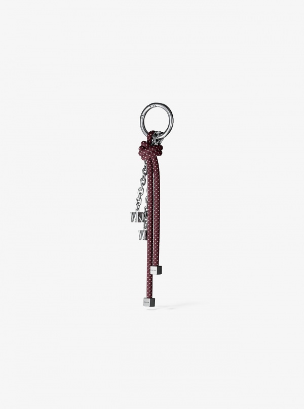 Michael Kors Silver-Tone and Speckled Cord Bag Charm