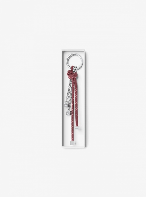 Michael Kors Silver-Tone and Speckled Cord Bag Charm