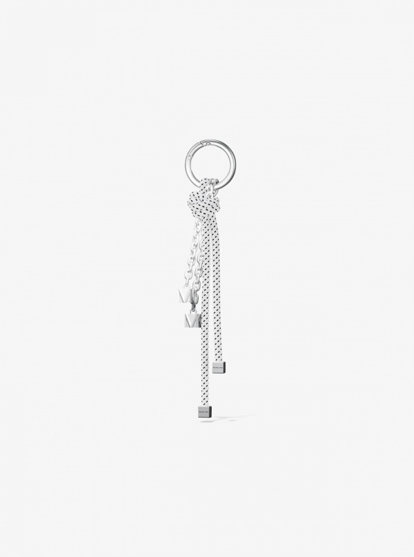 Michael Kors Silver-Tone and Speckled Cord Bag Charm