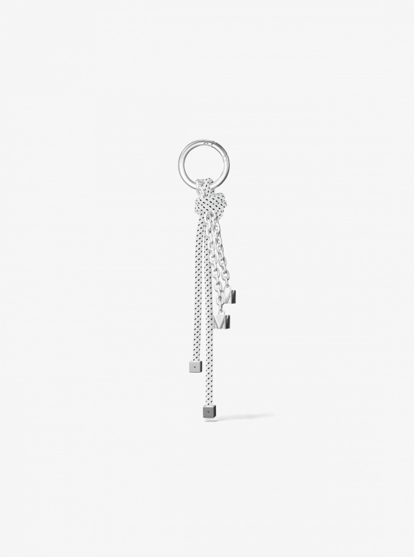 Michael Kors Silver-Tone and Speckled Cord Bag Charm
