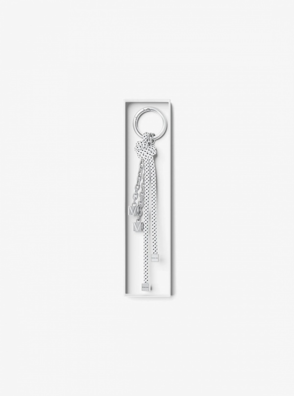 Michael Kors Silver-Tone and Speckled Cord Bag Charm