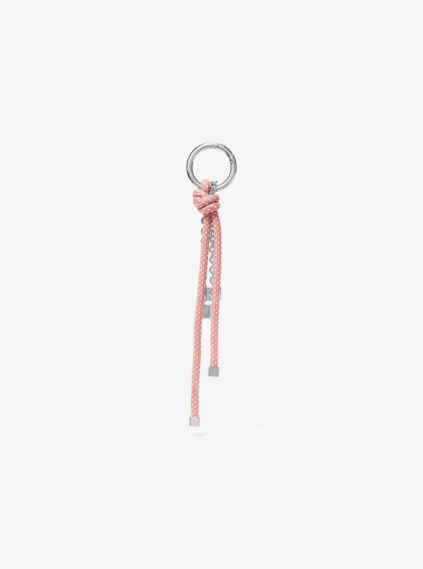 Michael Kors Silver-Tone and Speckled Cord Bag Charm