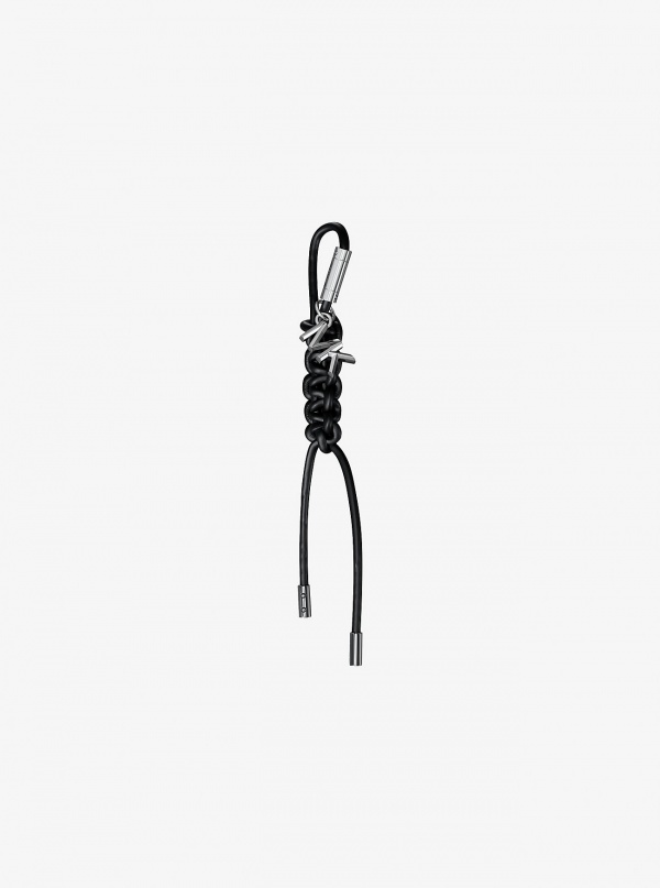 Michael Kors Silver-Tone and Braided Cord Bag Charm