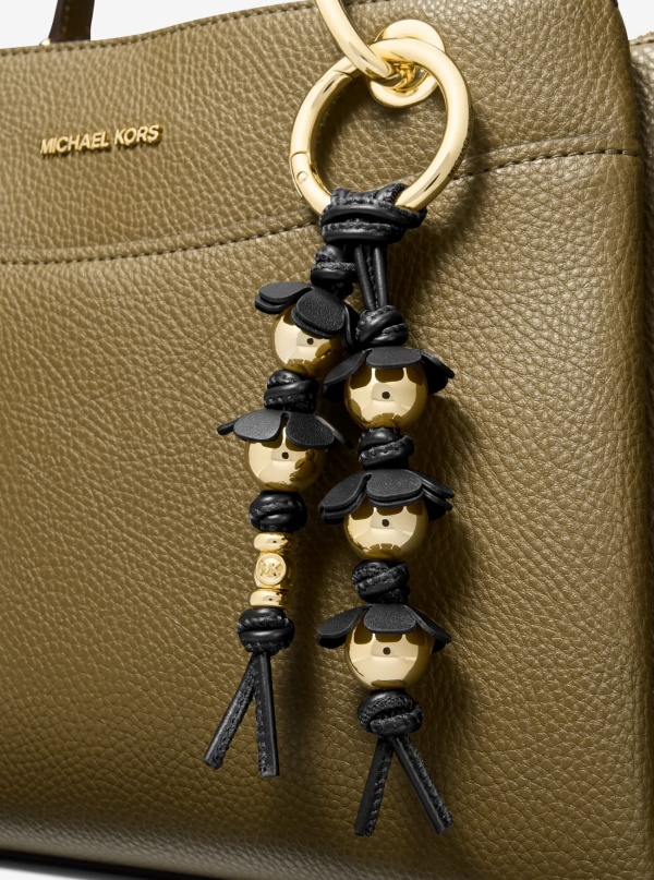Michael Kors Embellished Floral Bag Charm