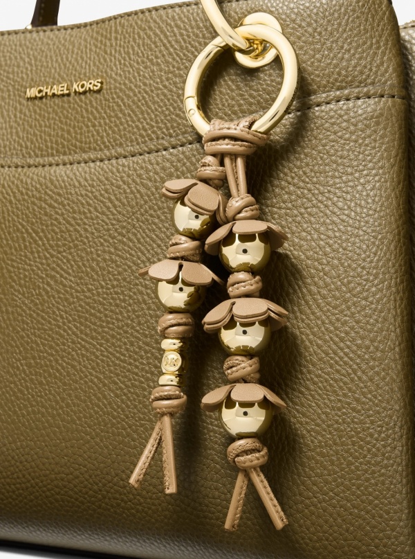 Michael Kors Embellished Floral Bag Charm