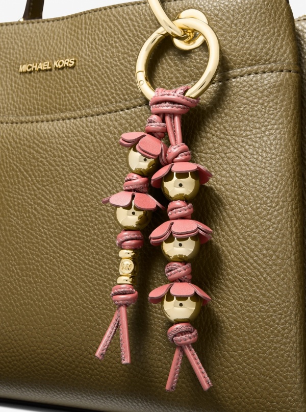 Michael Kors Embellished Floral Bag Charm