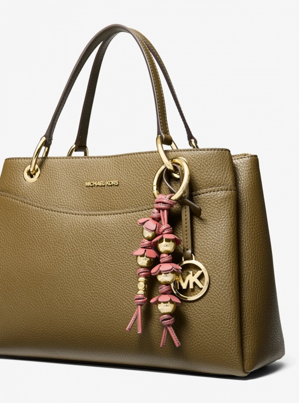 Michael Kors Embellished Floral Bag Charm