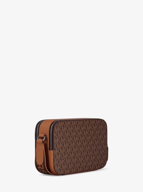 Michael Kors Mens Hudson Signature Logo Camera Crossbody Bag