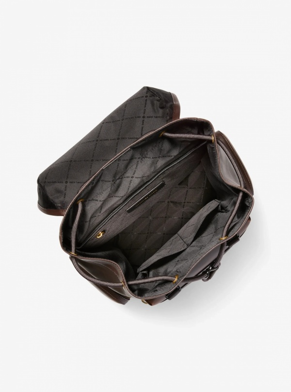 Michael Kors Mens Hudson Burnished Leather Backpack