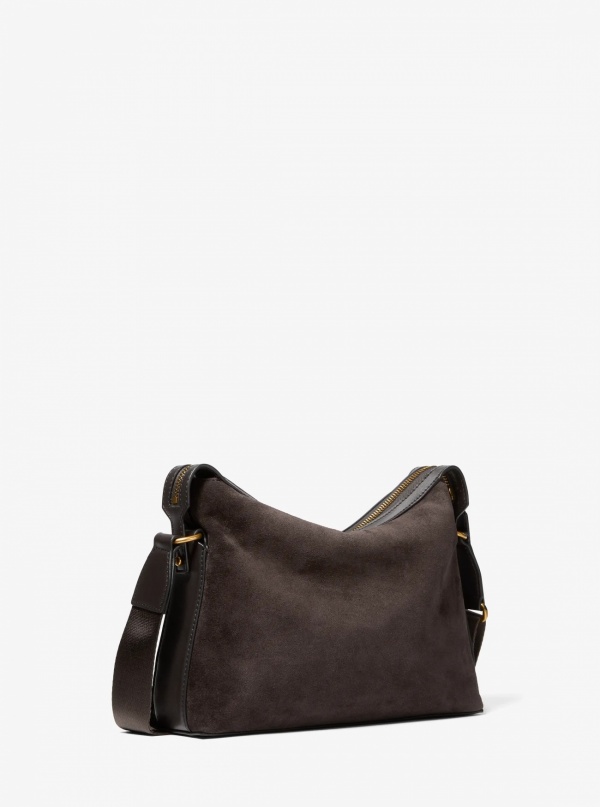 Michael Kors Mens Nicholas Suede Crossbody Messenger
