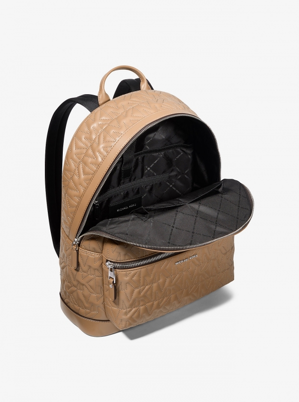 Michael Kors Mens Hudson Medium Logo Embossed Dome Backpack