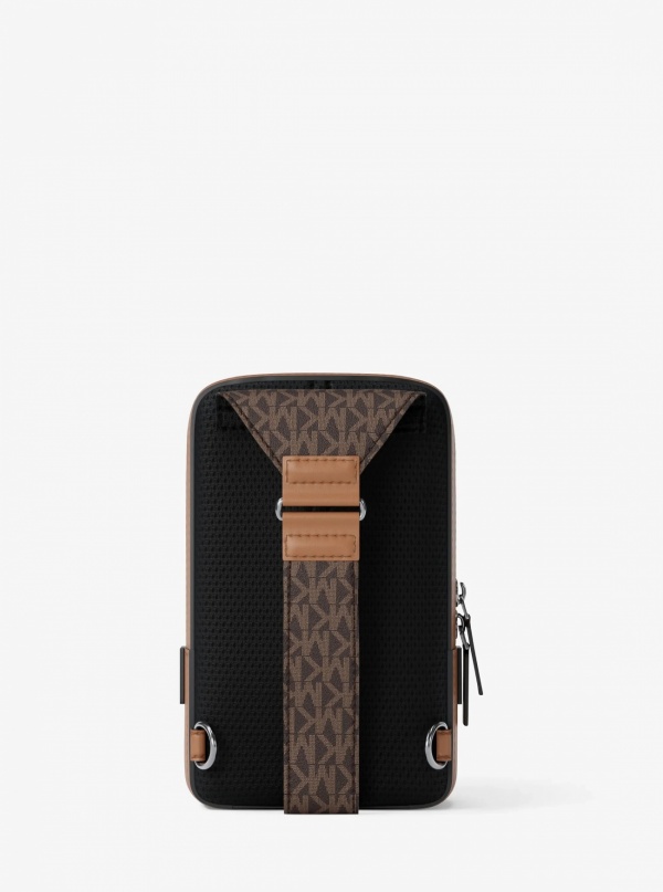 Michael Kors Mens Hudson Signature Logo Sling Pack
