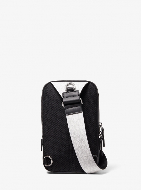 Michael Kors Mens Hudson Signature Logo Sling Pack