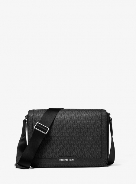 Michael Kors Mens Hudson Signature Logo Crossbody Bag