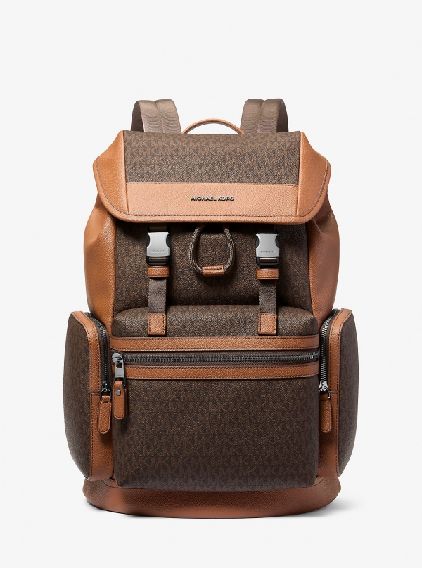 Michael Kors Mens Jet Set Signature Logo Backpack