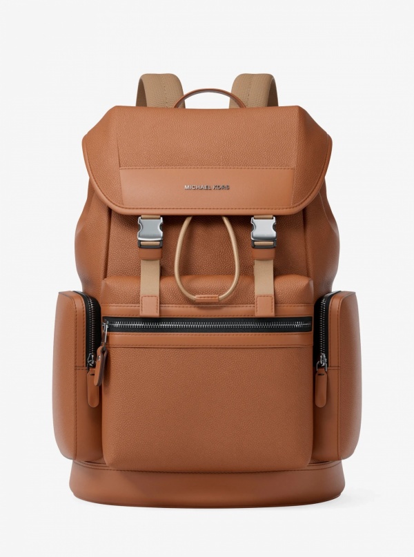 Michael Kors Mens Jet Set Pebbled Leather Backpack