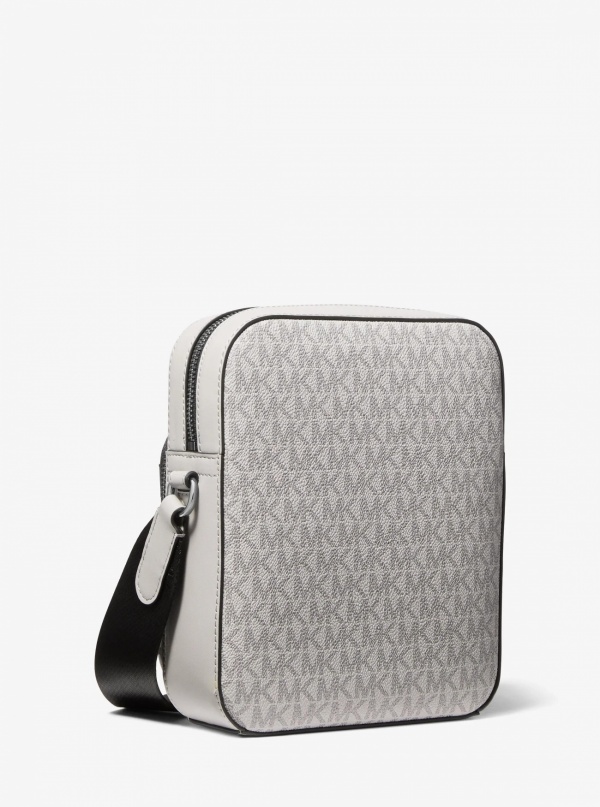 Michael Kors Mens Hudson Mini Signature Logo Flight Bag