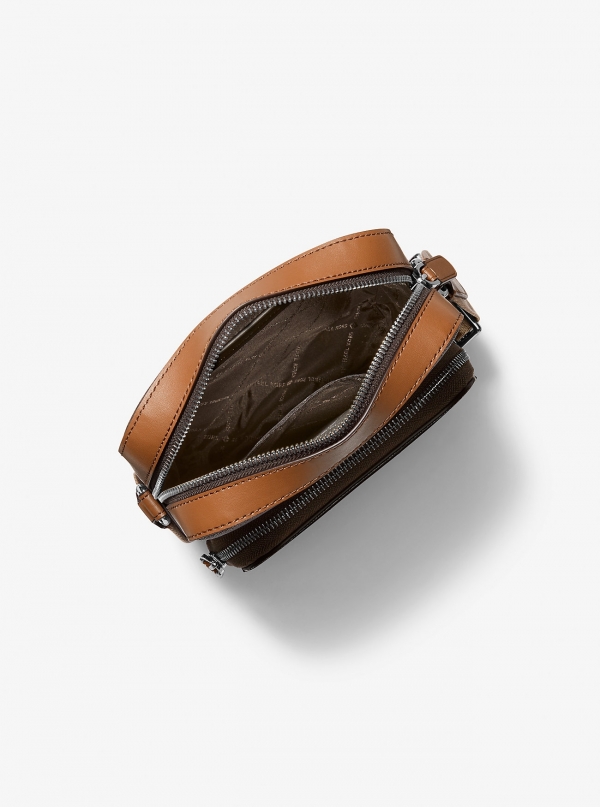Michael Kors Mens Hudson Mini Signature Logo Flight Bag