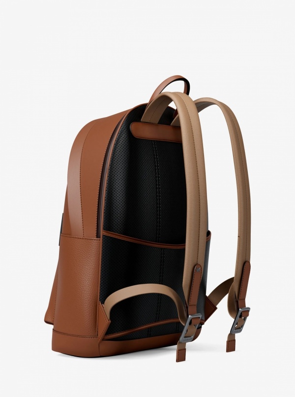 Michael Kors Mens Jet Set Pebbled Leather Backpack