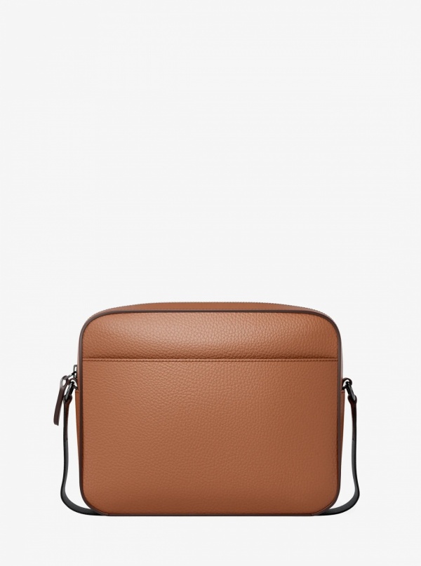 Michael Kors Mens Jet Set Pebbled Leather Crossbody Bag