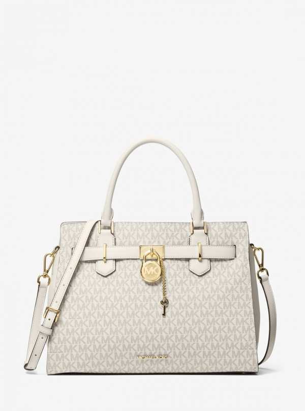 Michael Kors Hamilton Medium Logo Satchel