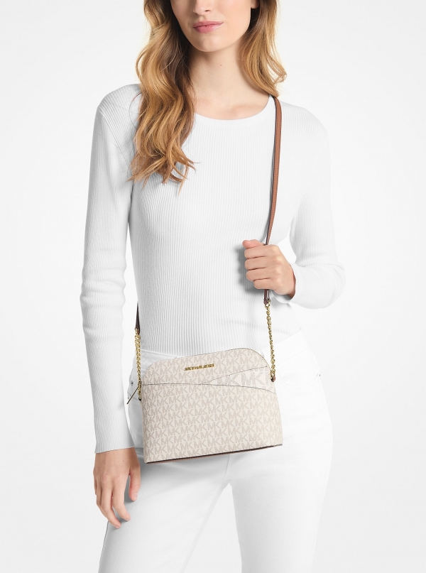 MICHAEL Michael Kors Jet Set Travel Medium Logo Dome Crossbody Bag