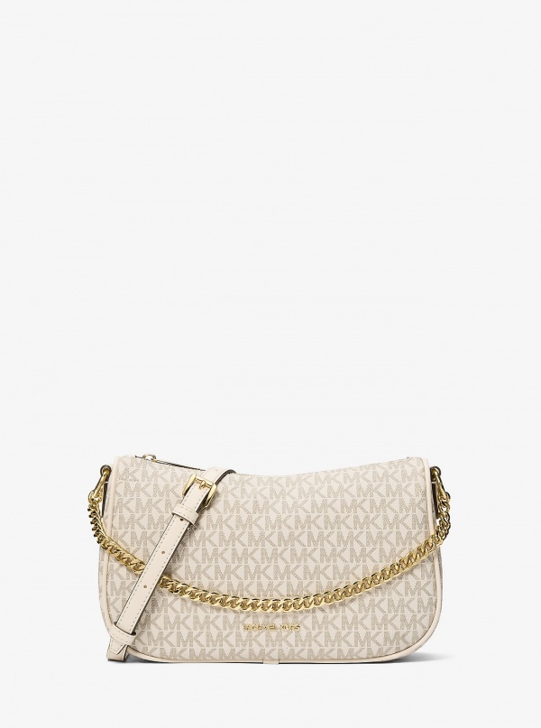 Carmela Medium Signature Logo Convertible Crossbody Bag