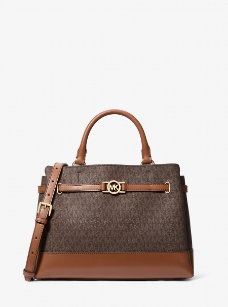 MICHAEL Michael Kors Reed Large Signature Logo Satchel