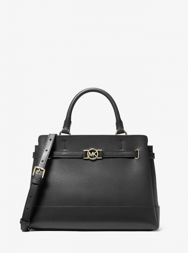 Reed Large Pebbled Leather Satchel