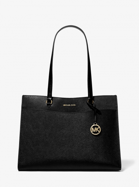MICHAEL Michael Kors Jet Set Travel Large Saffiano Leather Pocket Tote Bag