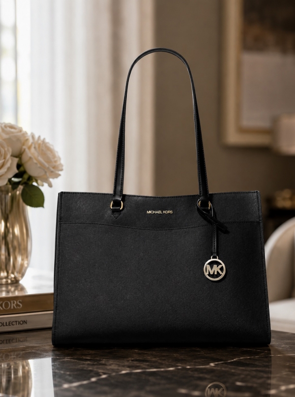 MICHAEL Michael Kors Jet Set Travel Large Saffiano Leather Pocket Tote Bag