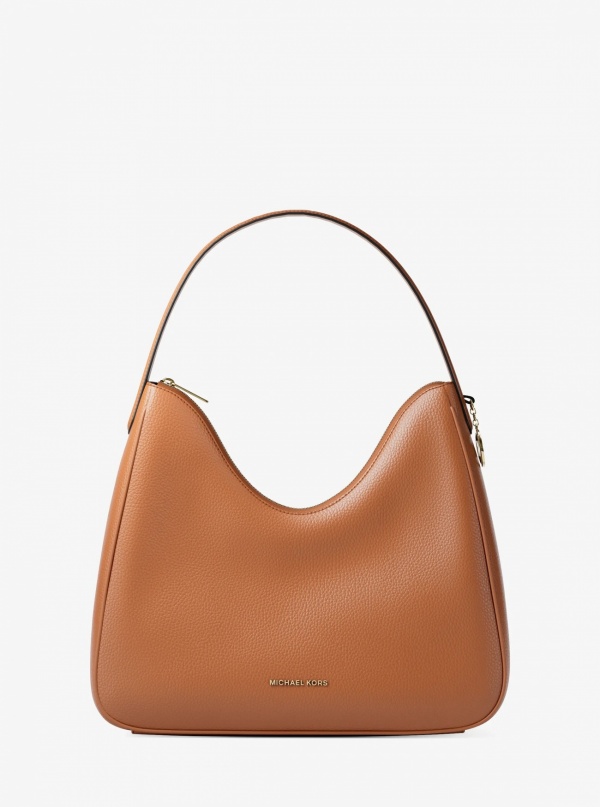 Nayla Medium Pebbled Leather Shoulder Bag