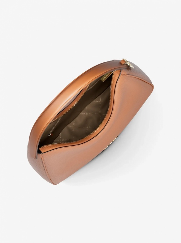Nayla Medium Pebbled Leather Shoulder Bag