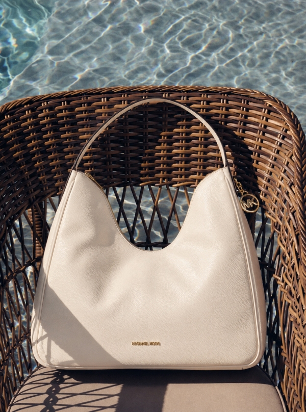 MICHAEL Michael Kors Nayla Medium Pebbled Leather Shoulder Bag