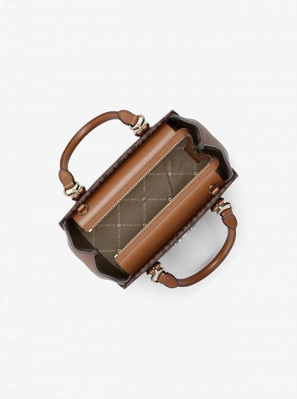 Marilyn Small Signature Logo Messenger Bag