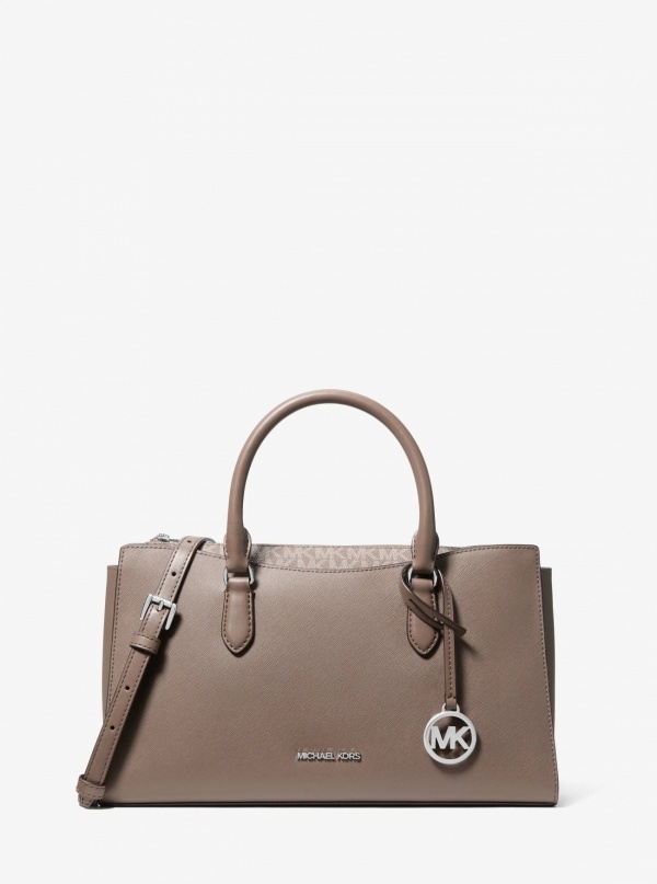 Arden Medium Top-Zip Satchel