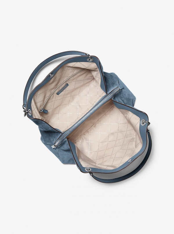 Christina Large Suede Shoulder Bag