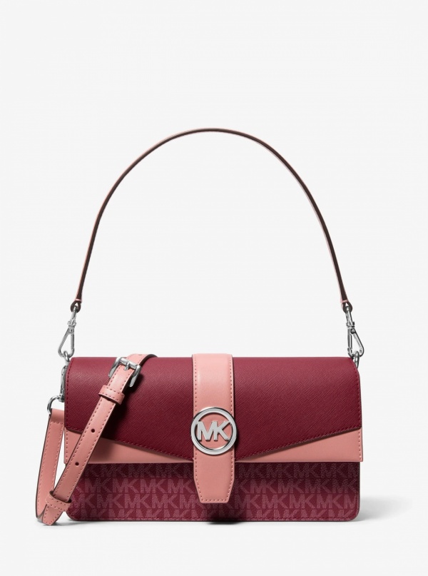 Greenwich Medium Signature Logo Convertible Shoulder Bag