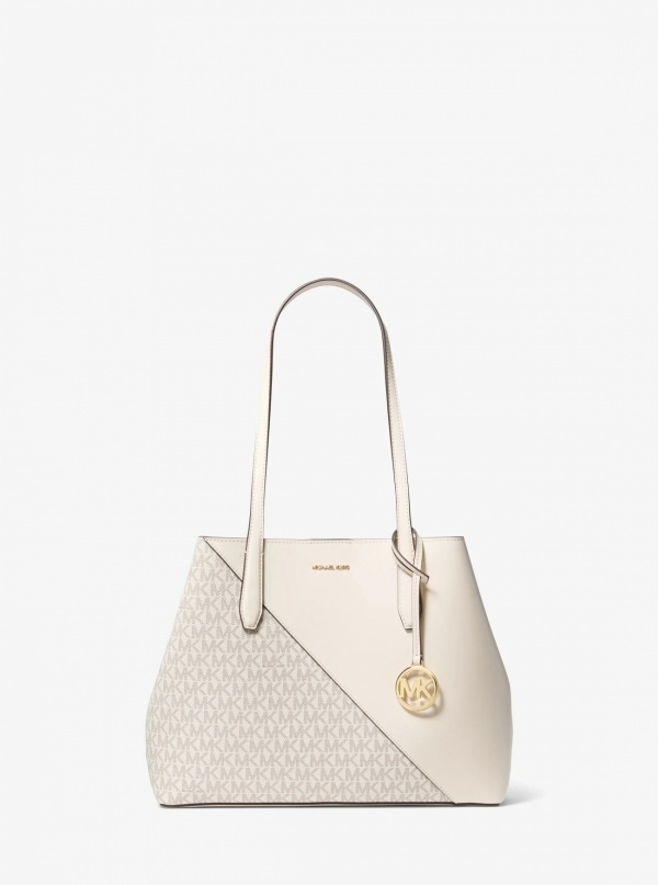 Avalon Medium Smooth and Signature Logo Tote Bag